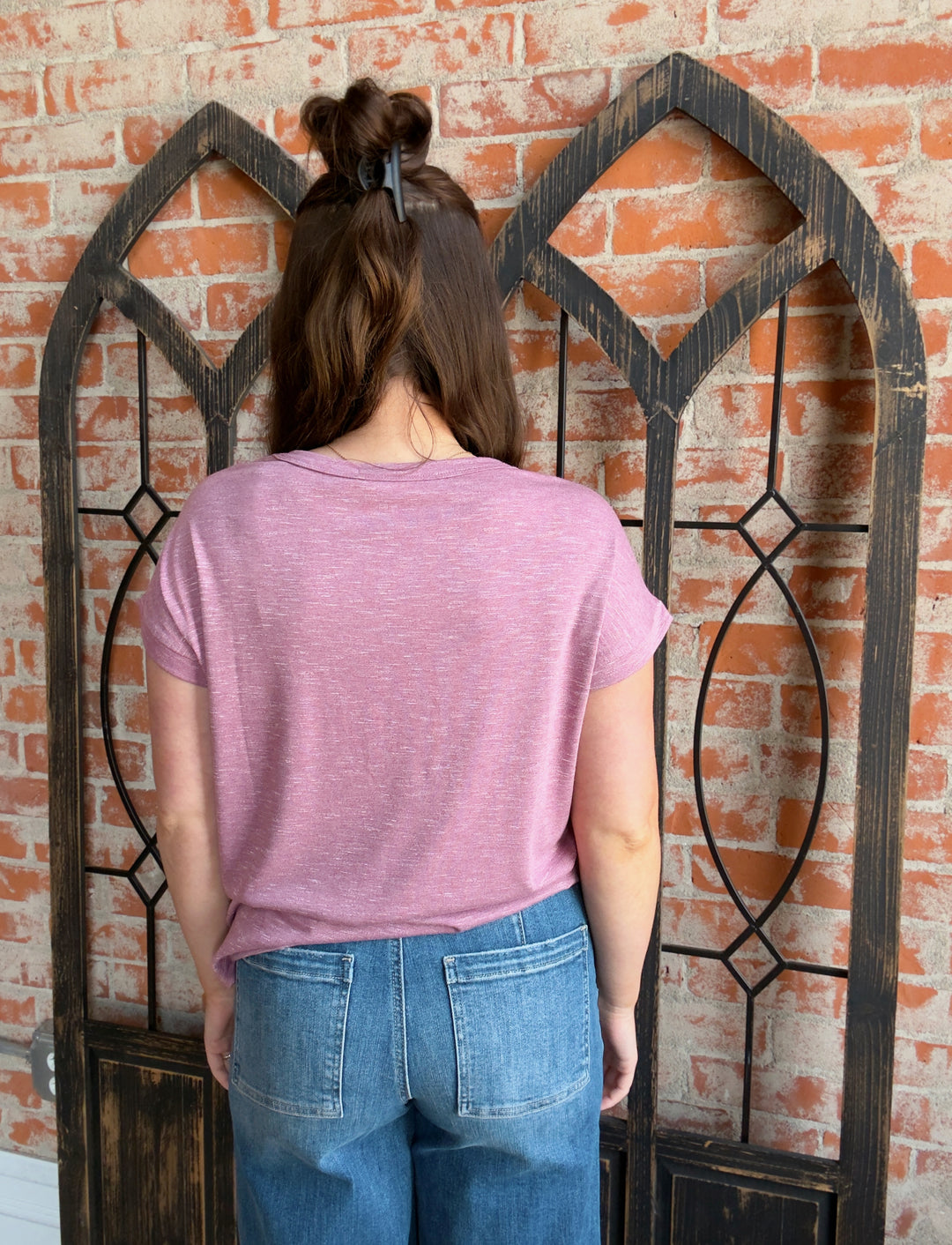 All About Me Basic Tee-Mauve