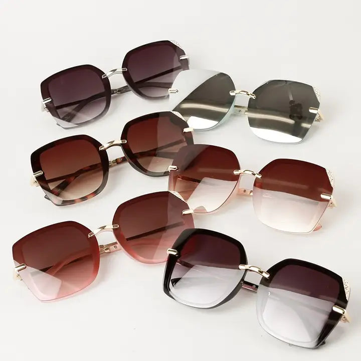 Women's Square Rhinestone Sunglasses