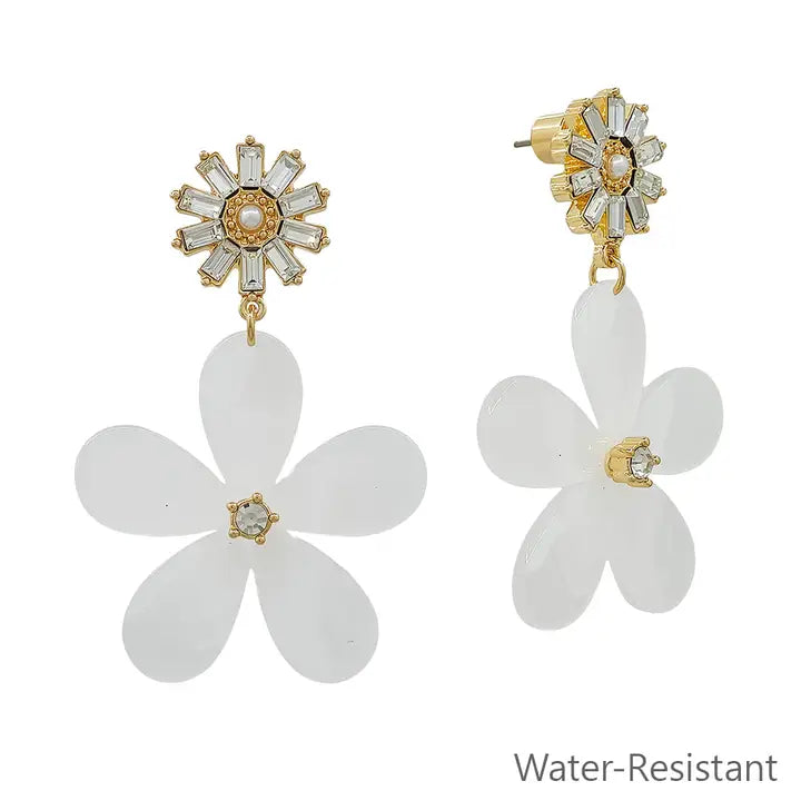Acrylic Flower Earring-2 Colors