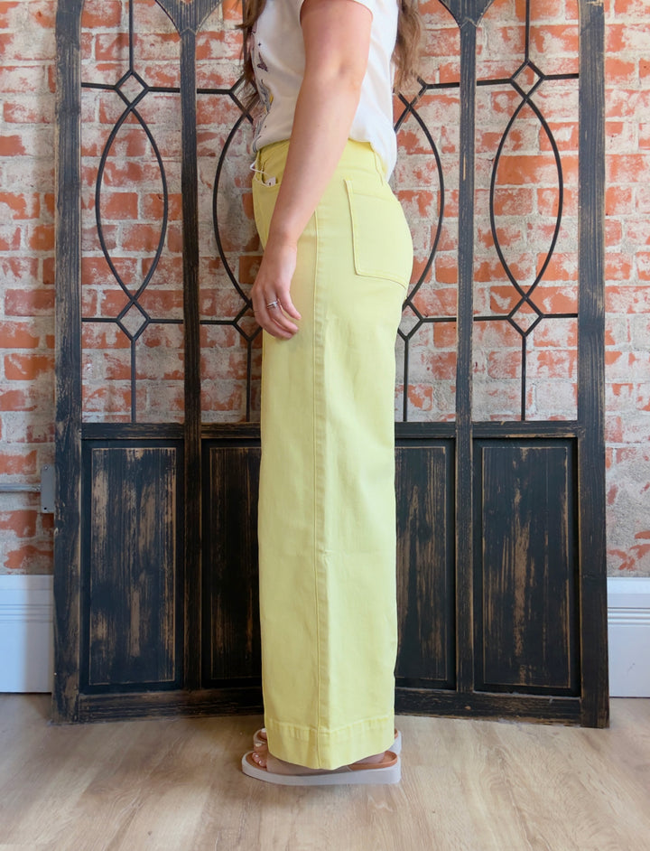 Easy Peasey Lemon Squeezy Wide Leg
