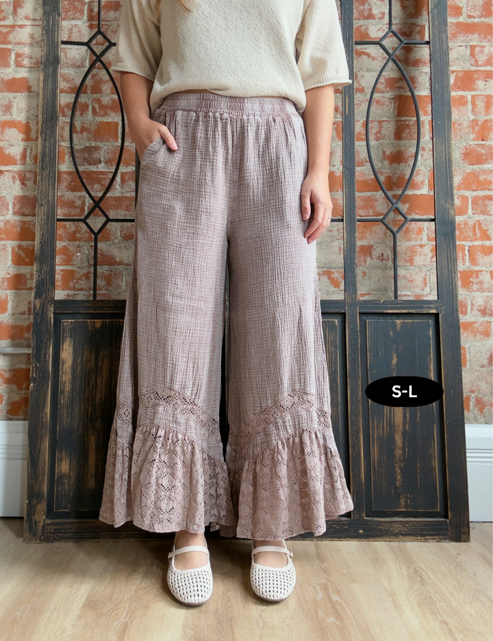 Dance the Dance Crochet Gauze Pant