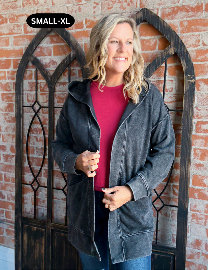 Take A Chance Mineral Wash Cardigan