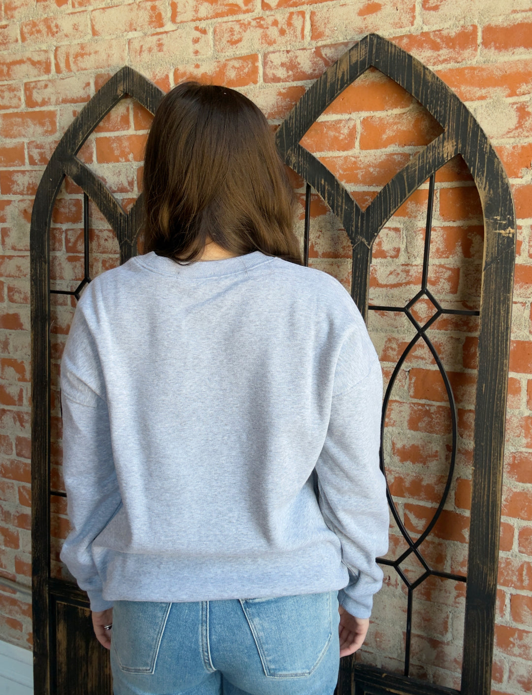 Cozy By The Campfire Crewneck-Grey