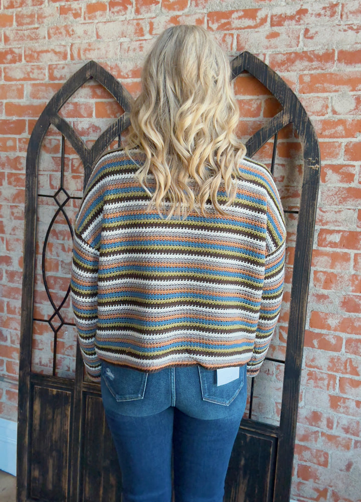 Change Is Good Multi Stripe Sweater