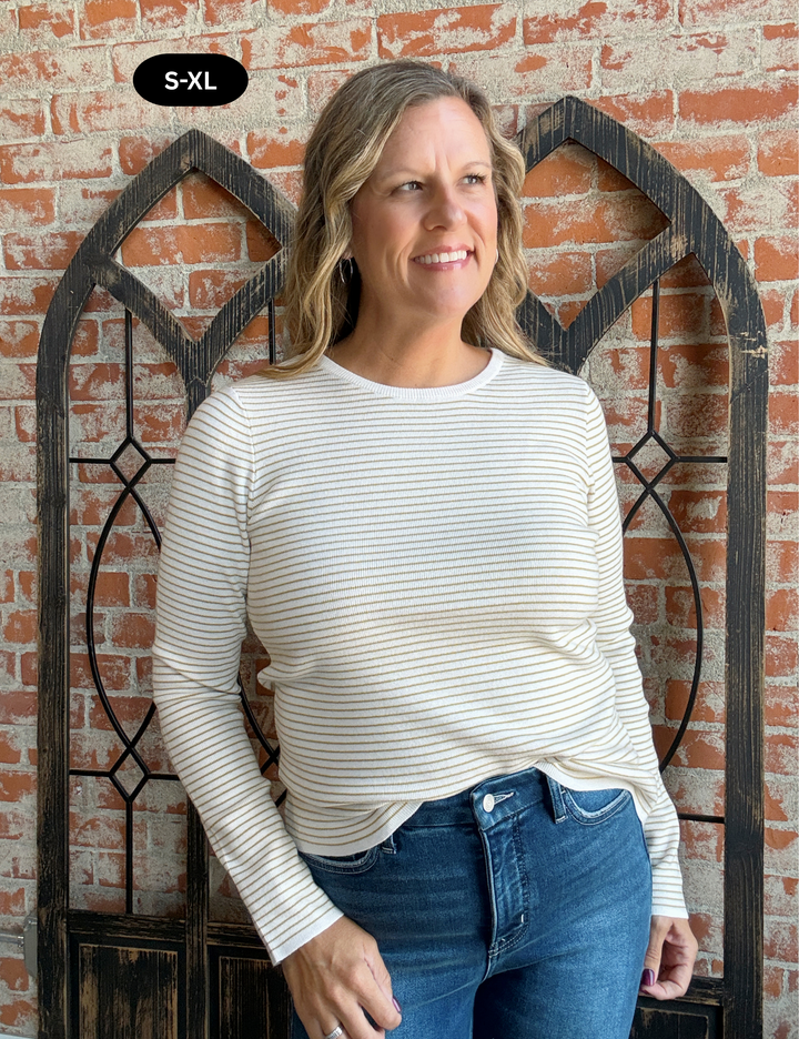 Feel It Striped Sweater