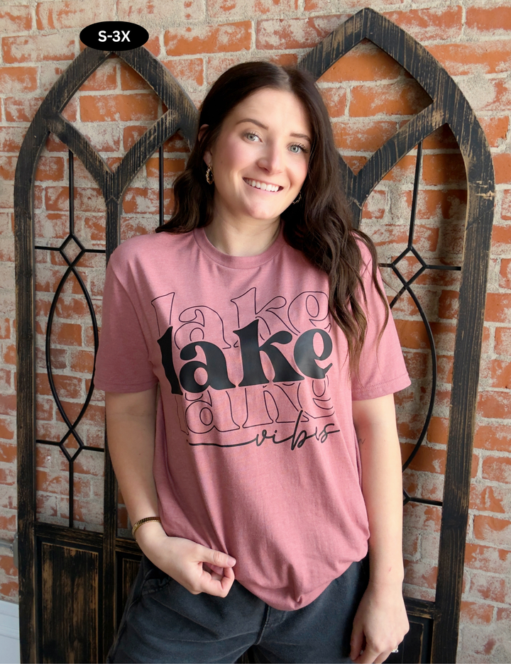 Mauve Lake Vibes Graphic Tee