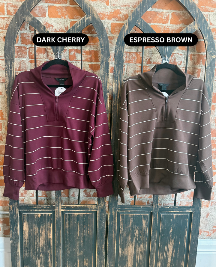 Bright Future Striped Scuba Half Zip 2.0-2 Colors
