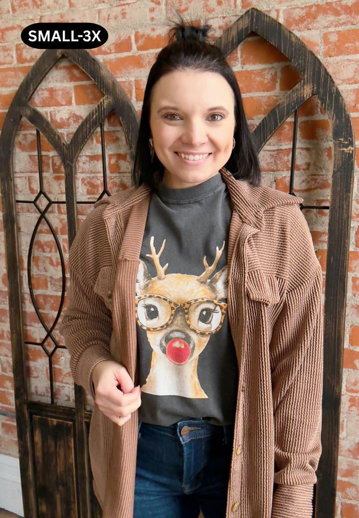 Always #1 Ribbed Shacket-Camel