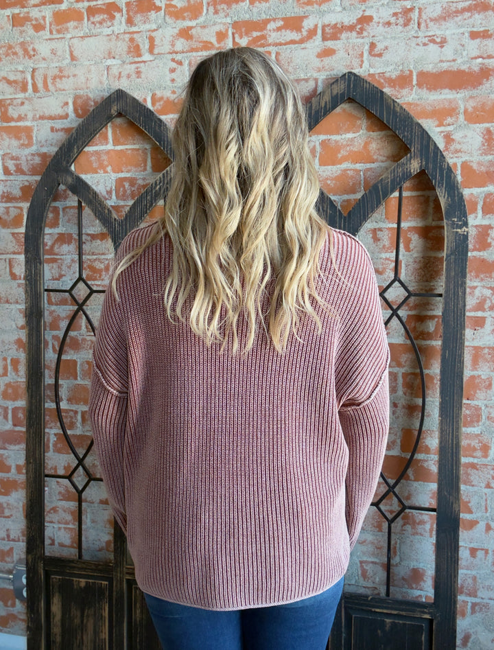 Burnt Cinnamon Oversized Sweater