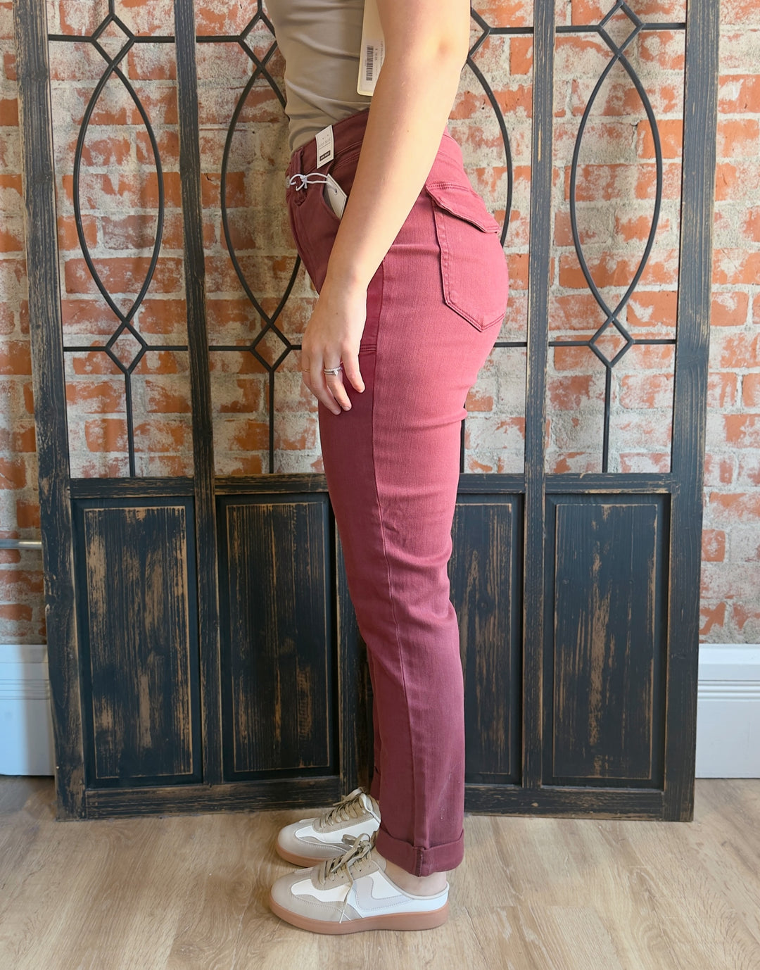 Judy Blue Aurora Clay Straight Leg