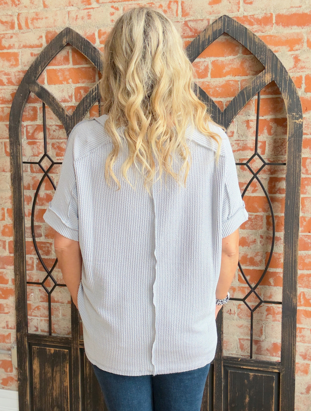 Just What You Need Ribbed Tee-Neutral Tones