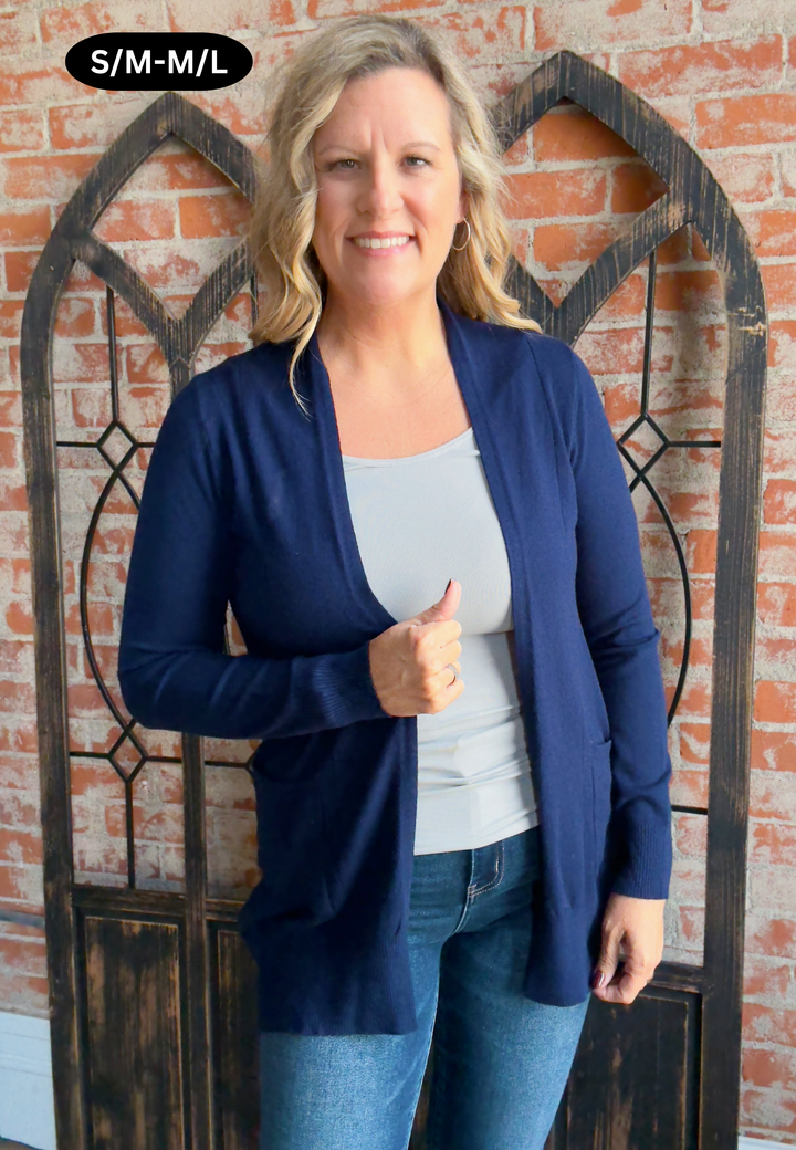 Passed The Test Cardigan-Navy