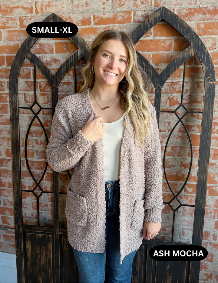 Wrap Me In Warmth Popcorn Cardigan-Neutrals