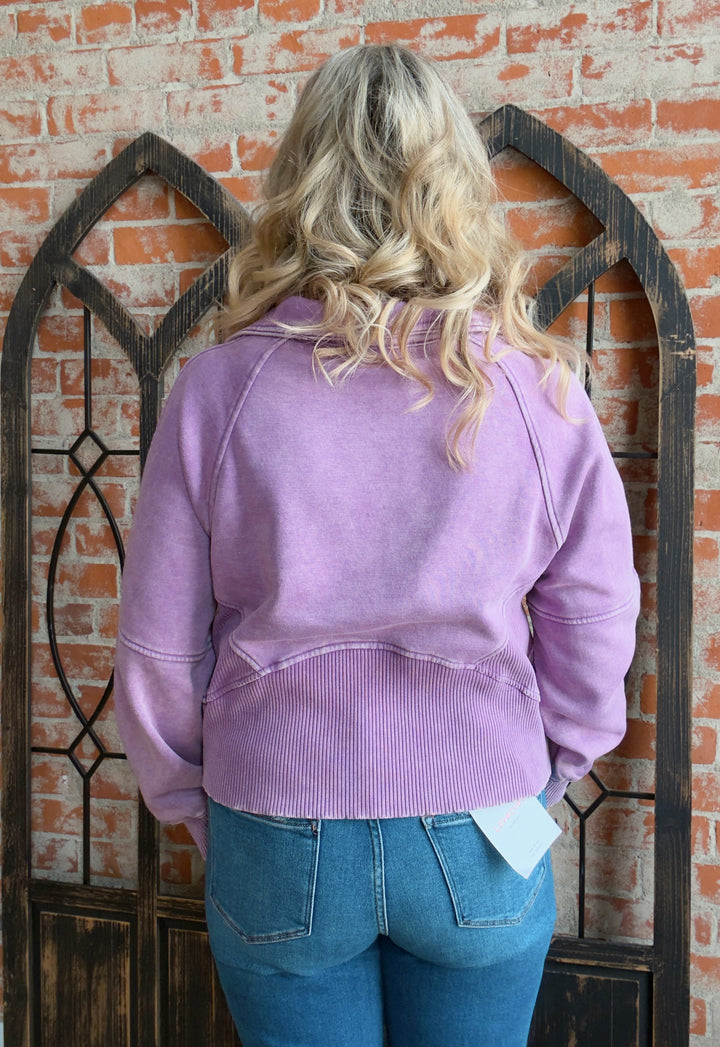 Can't Explain Acid Wash Zip Up-3 Colors