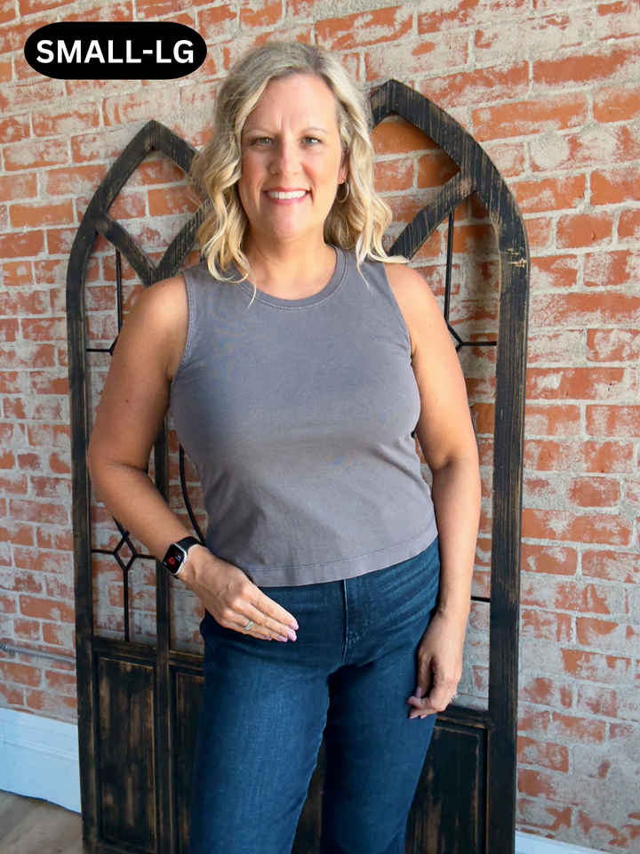Bad To The Bone Charcoal Tank