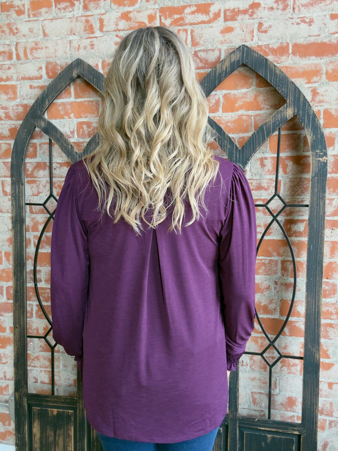 Feeling Qualified Smocked Sleeve Blouse-2 Colors