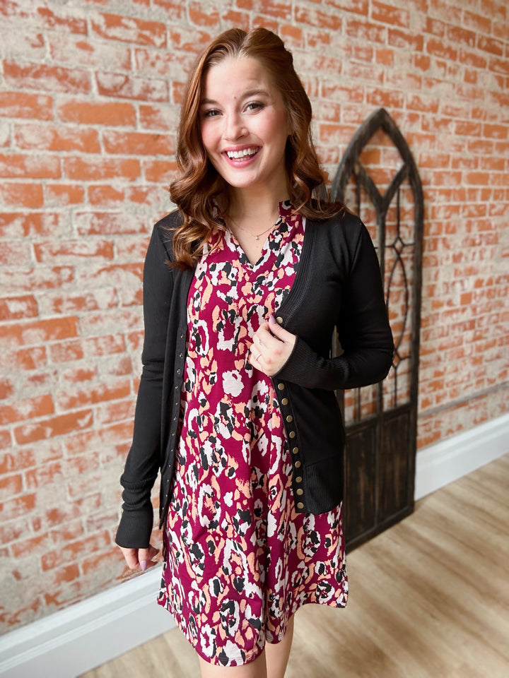 Best Selling Button Cardigan-Black