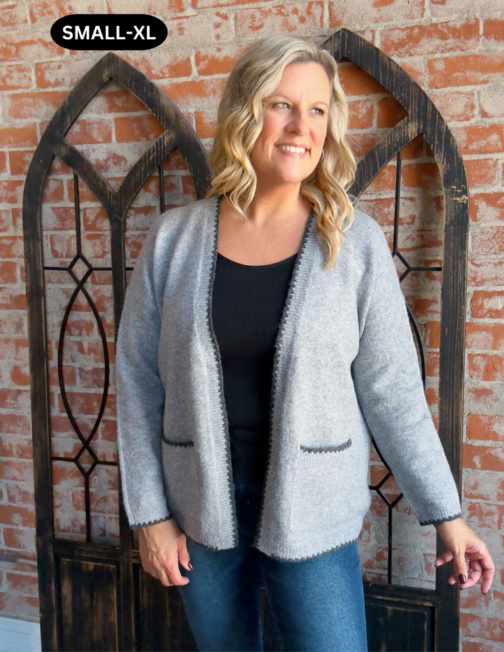 Let Me Be Trimmed Cardigan