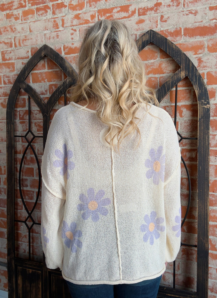 Sucker For You Flower Sweater- 3 Colors