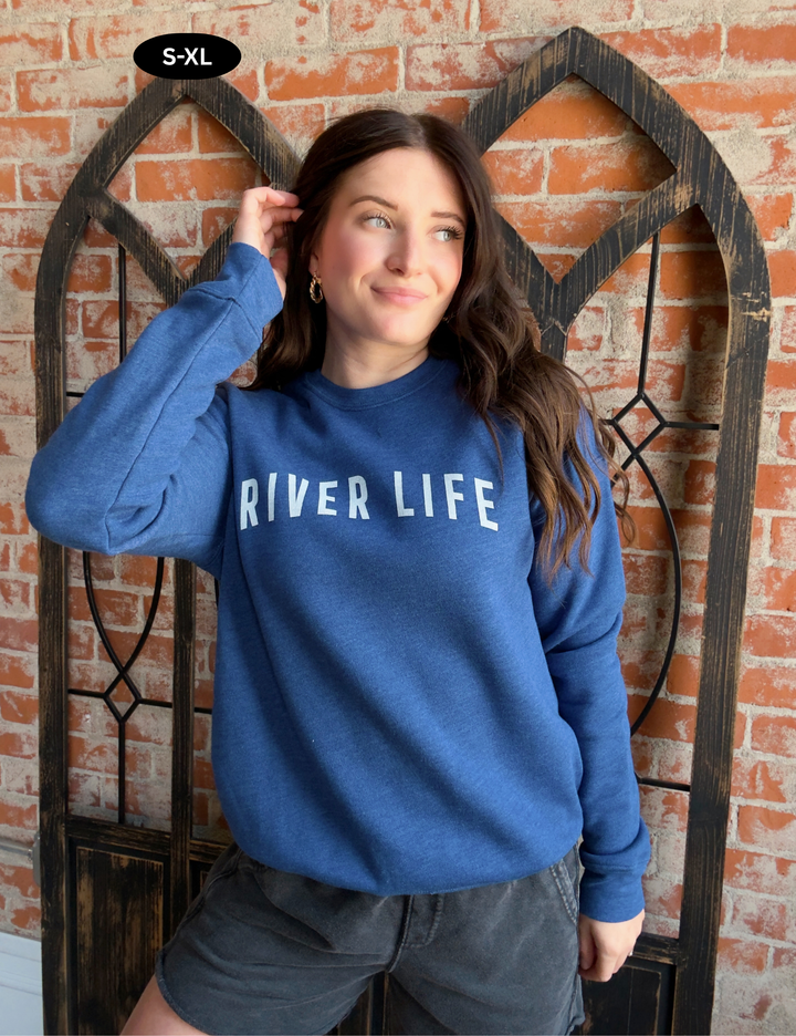 Elevated & Soft River Life Crewneck