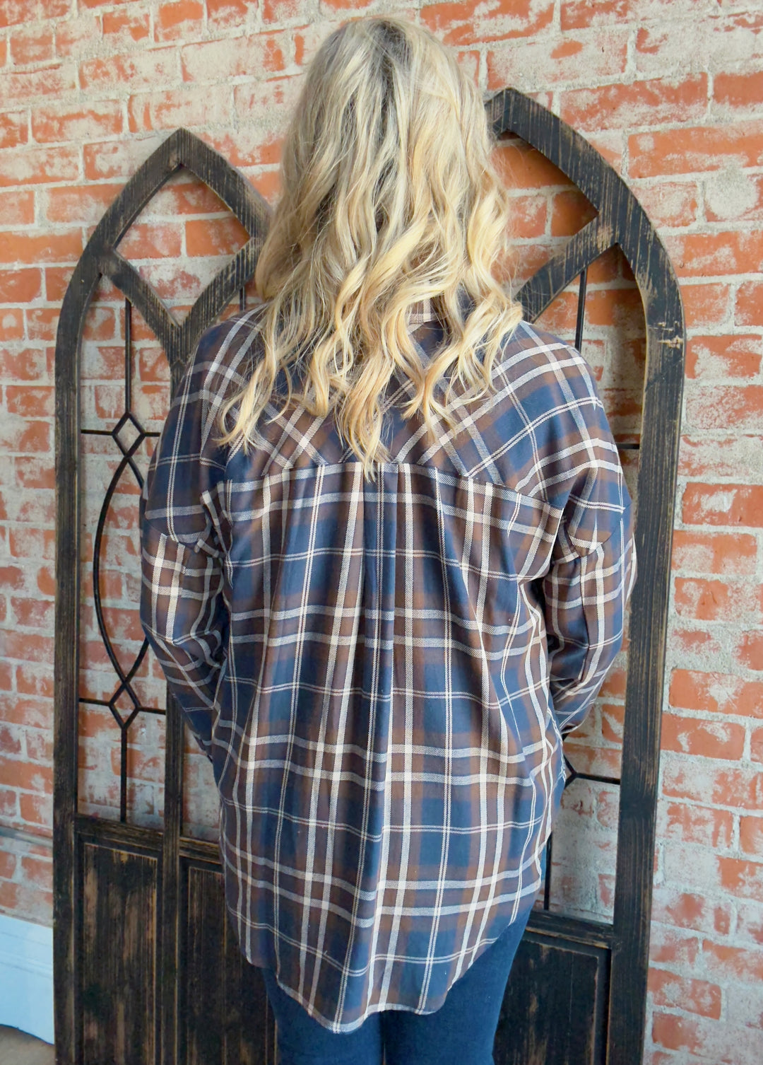 Fall Festivities Flannel-Brown