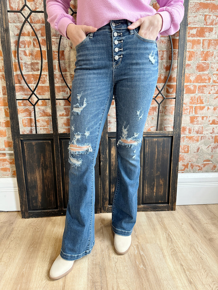 Judy Blue Convince Me Button Fly Trouser Jean