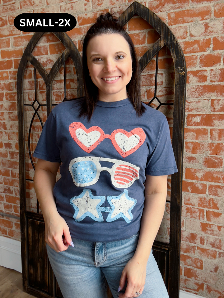 Patriotic Sunnies Graphic Tee