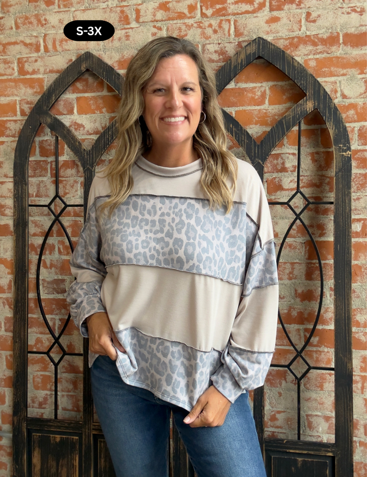 Always Be Mine Leopard Color Block