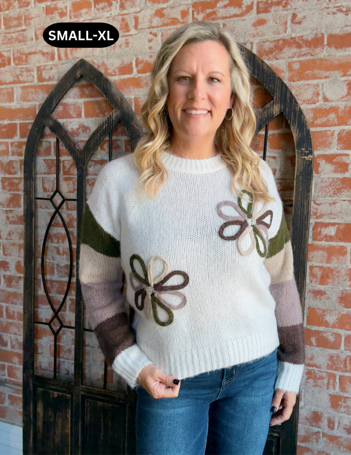 Autumn Breeze Floral Sweater
