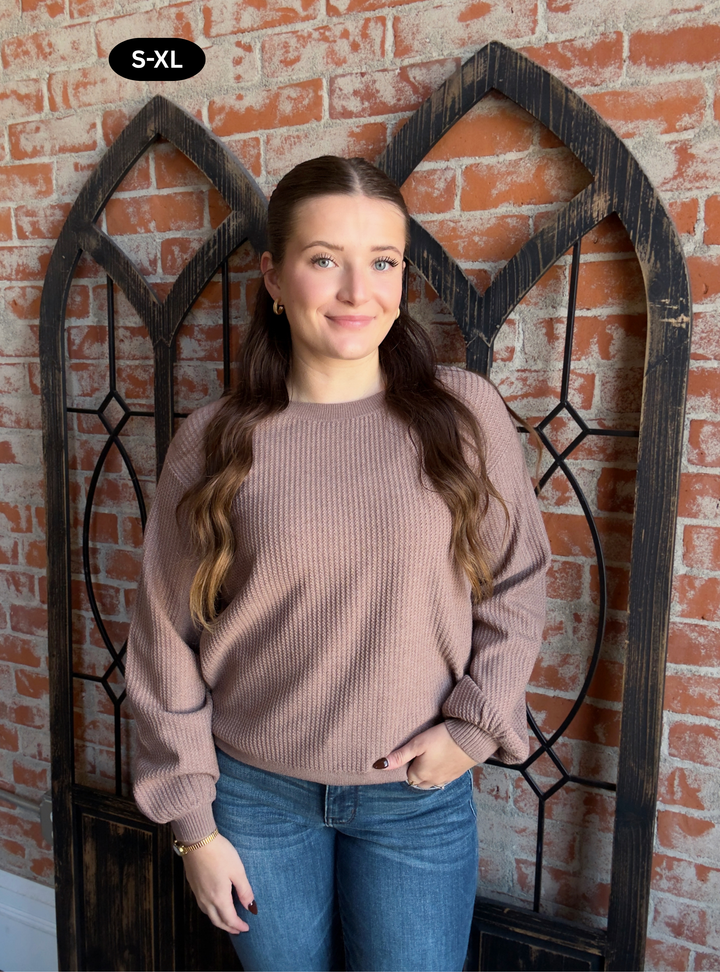 Another Method Waffle Knit Sweater