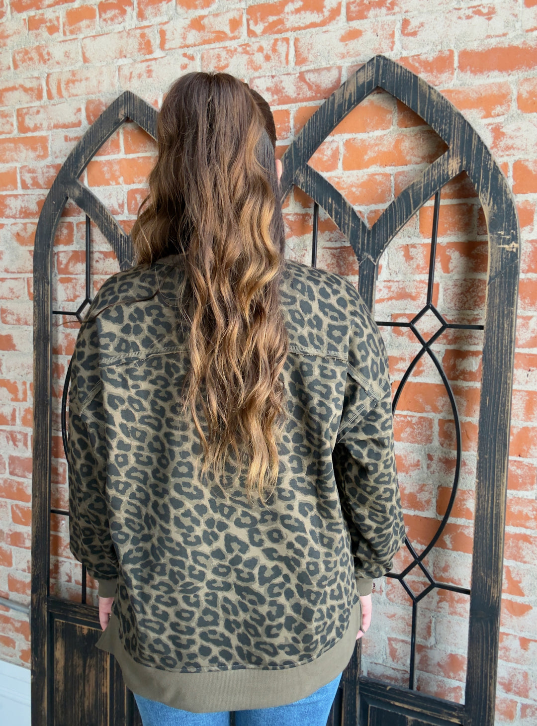 In The Fall Leopard Crewneck