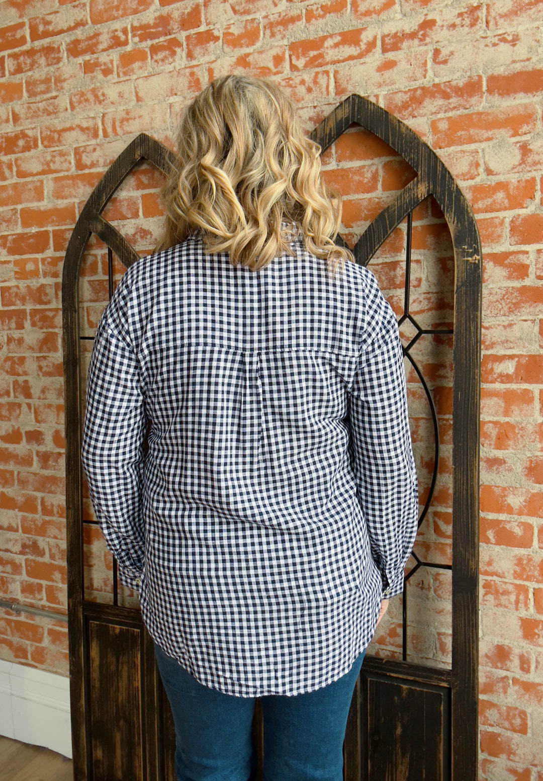 Spring Gingham Button Up