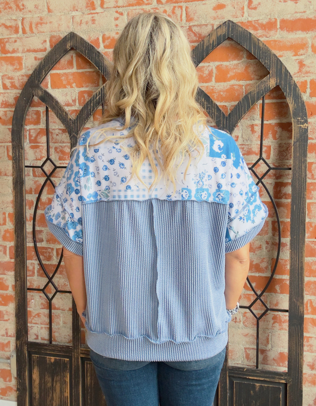 Those Baby Blues Patchwork Tee