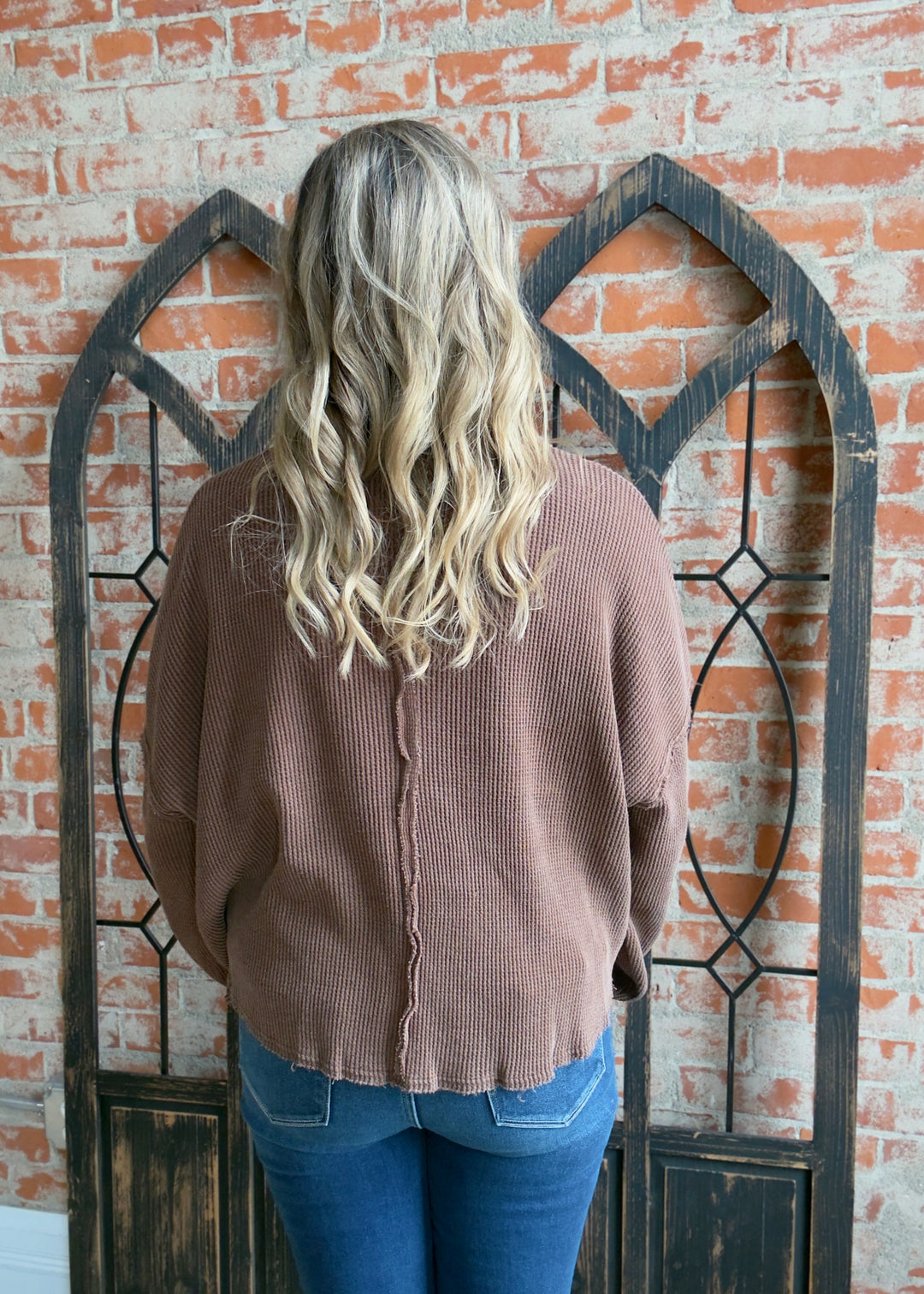 A Calm Day Waffle Knit Long Sleeve-3 Colors