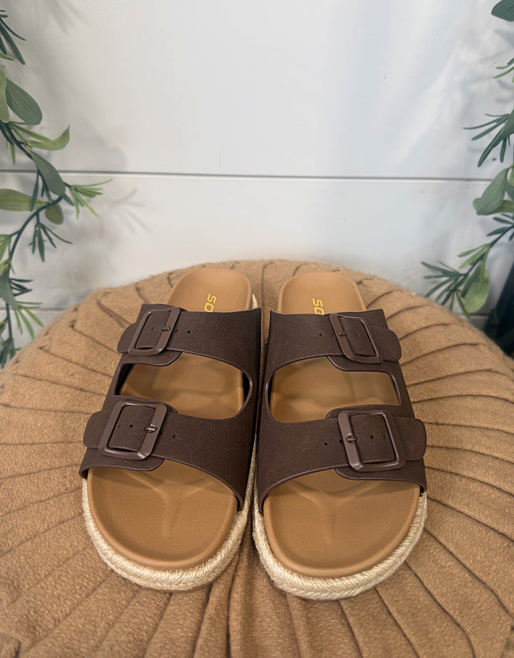 The Way It Goes Sandal-Brown