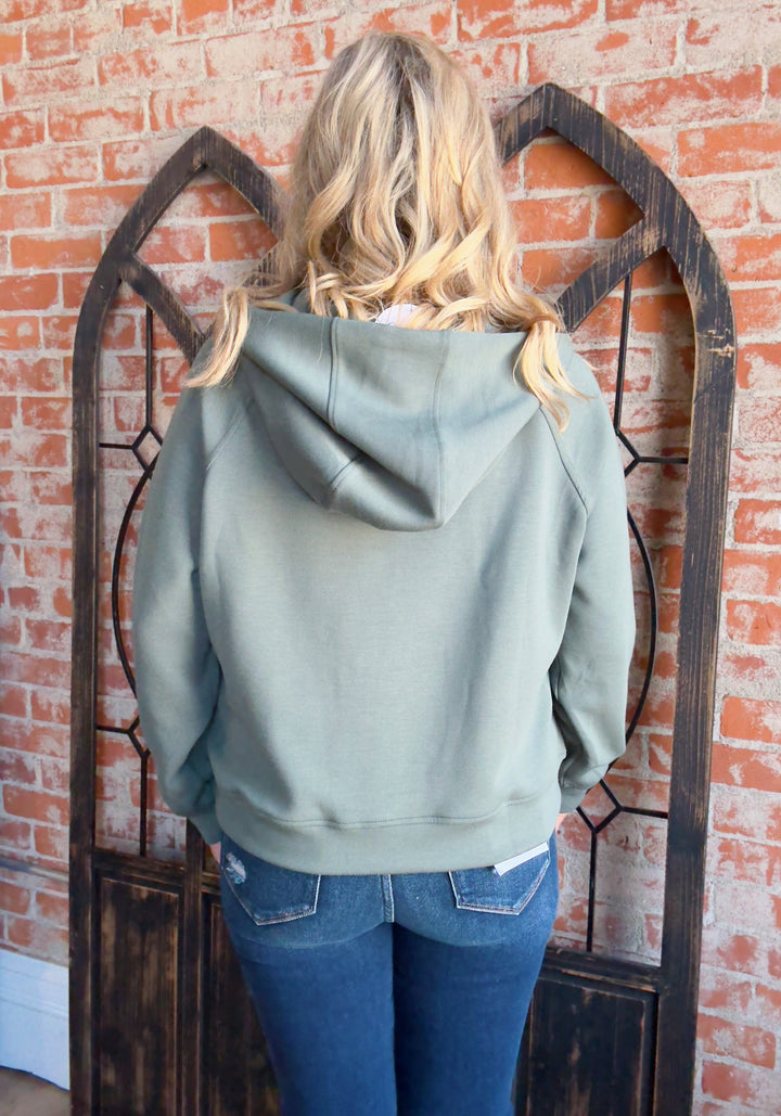 Leave it To Me Sage Halfzip