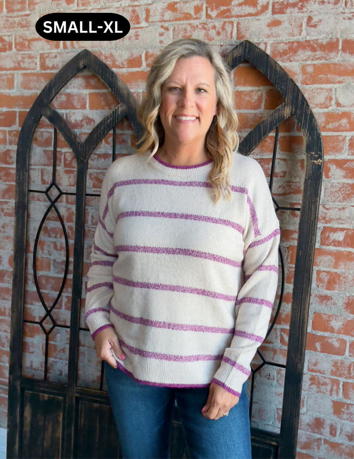 When I Need You Striped Sweater