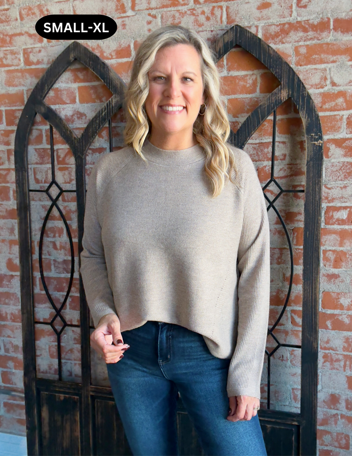 Another Reason Mock Neck Sweater