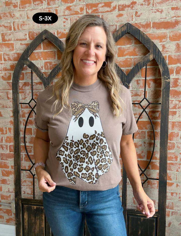 BOO-La The Leopard Ghost Graphic Tee