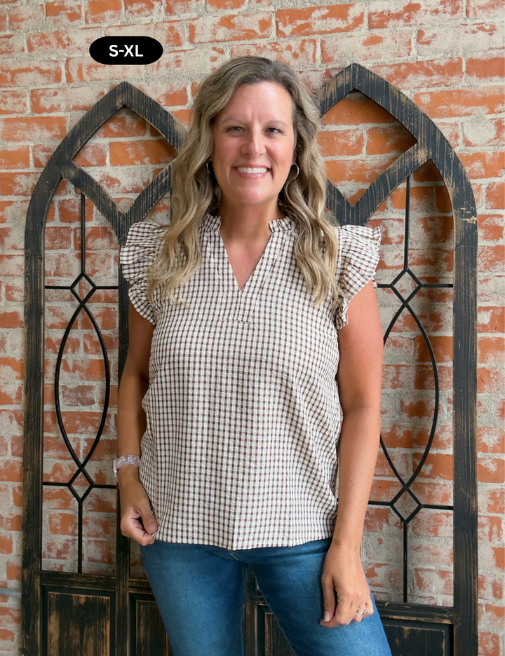 Teaching Lessons Gingham Blouse