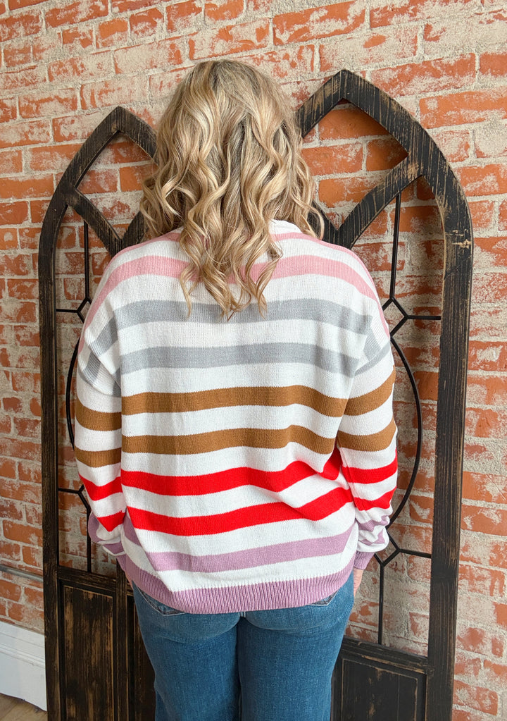 It's Cheerful Striped Sweater