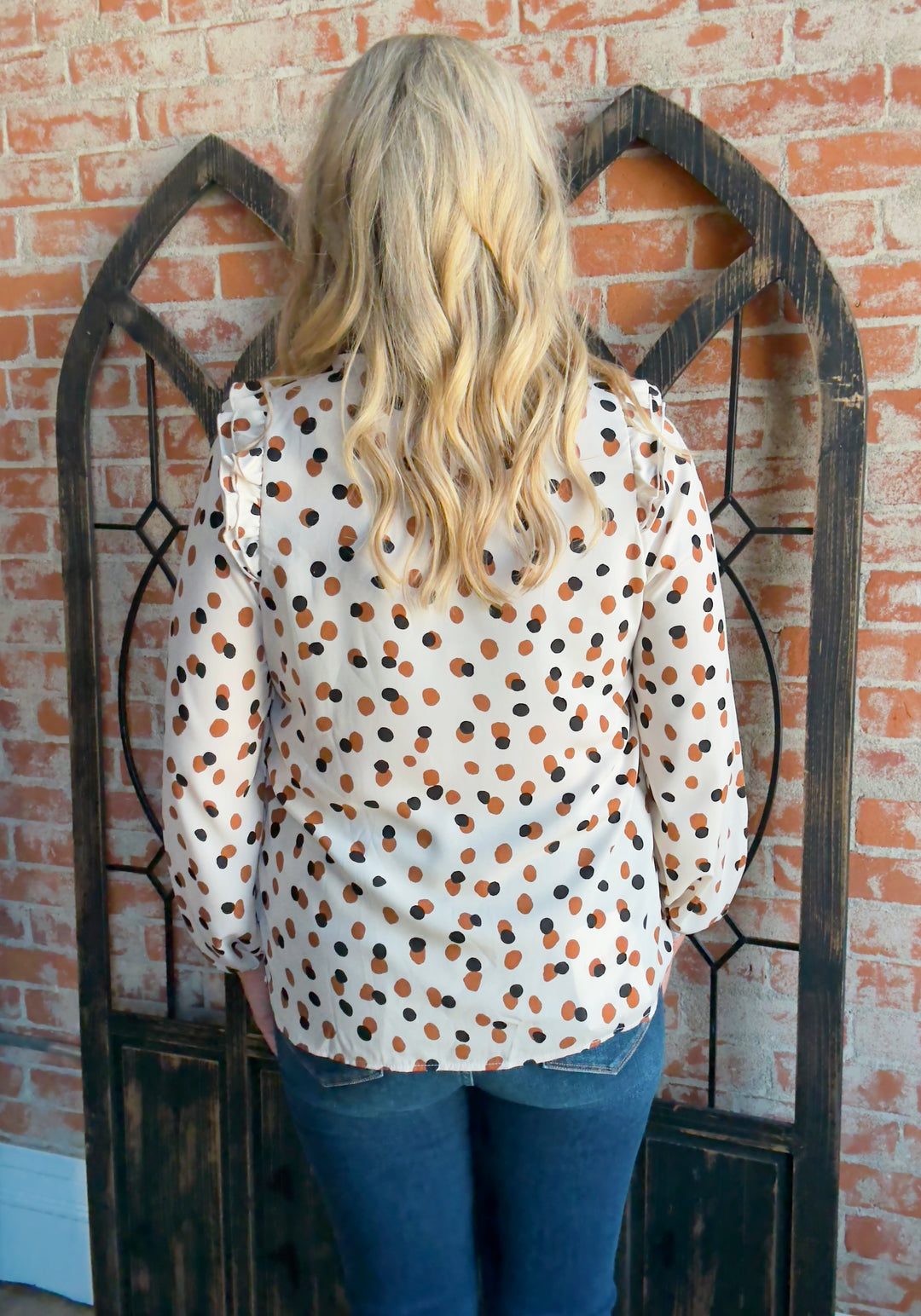 Live In The Moment Polka Dot Blouse
