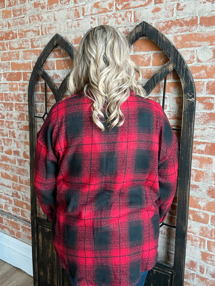 A Brisk Walk Buffalo Plaid Shacket