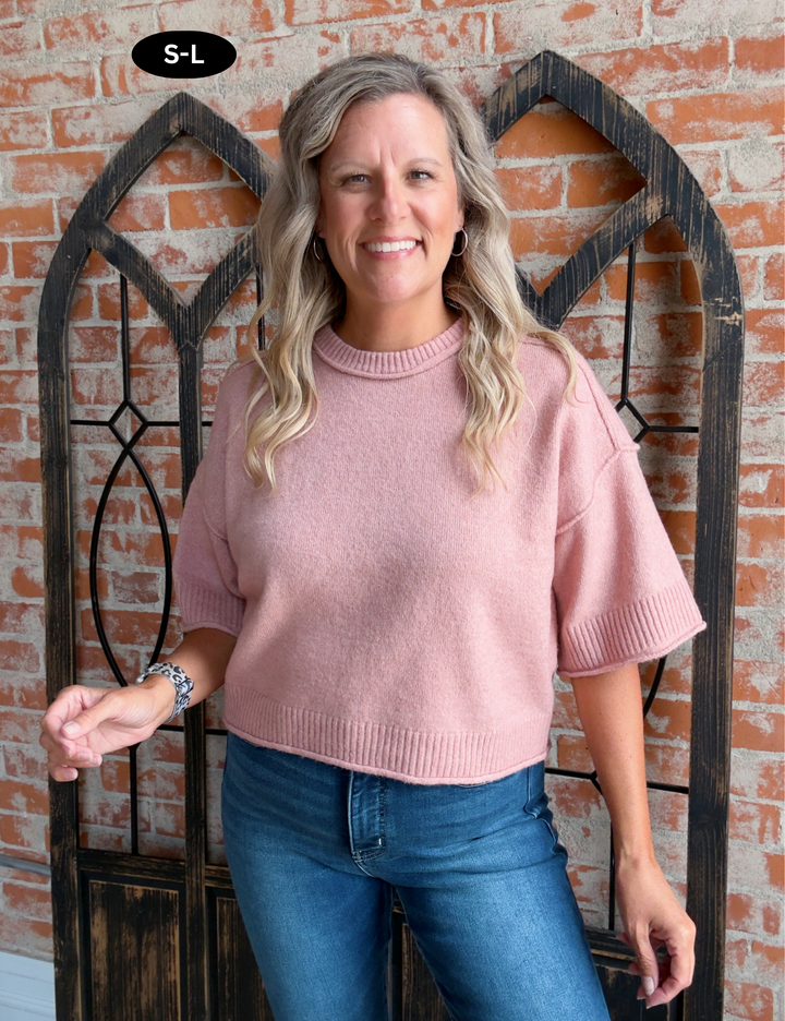 Born For This Sweater-Pink
