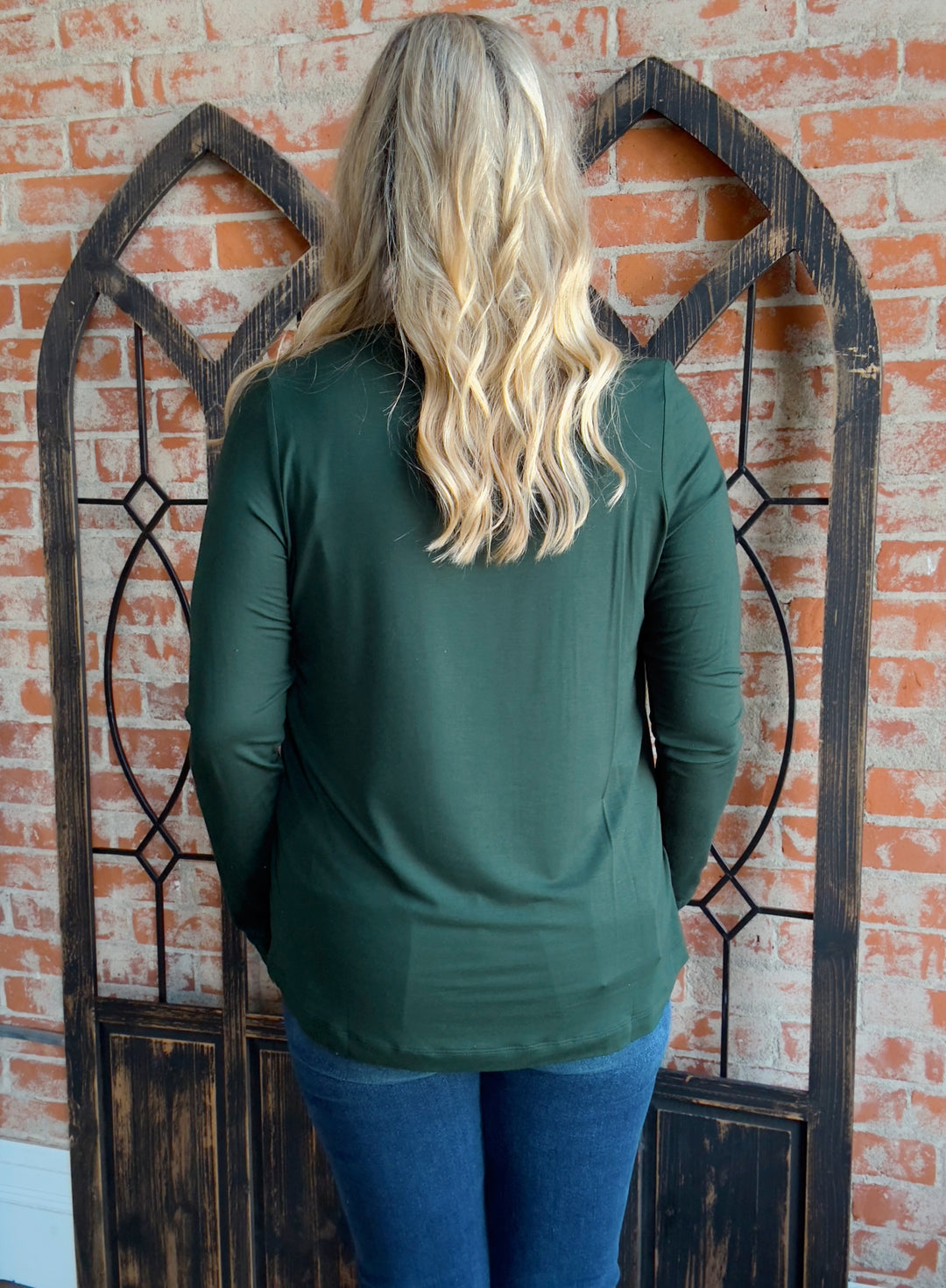 Best I've Ever Had Basic Long Sleeve-Hunter Green