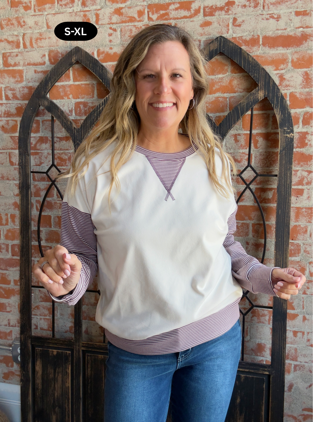 Dance The Night Away Striped Long Sleeve