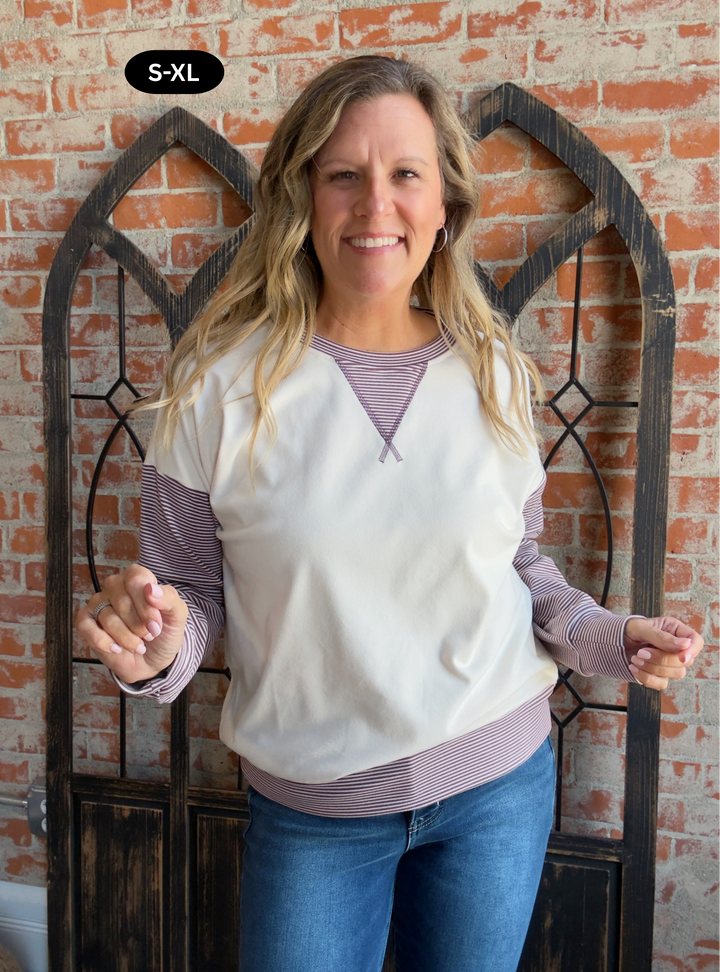 Dance The Night Away Striped Long Sleeve