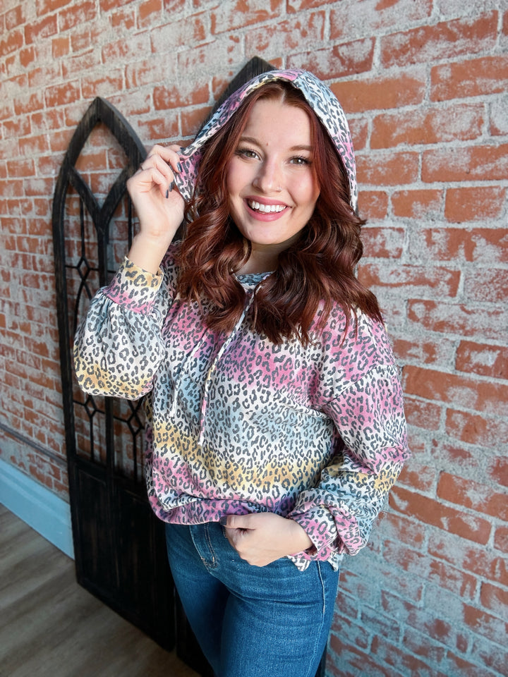 Full Of Spice Colorful Leopard Hoodie