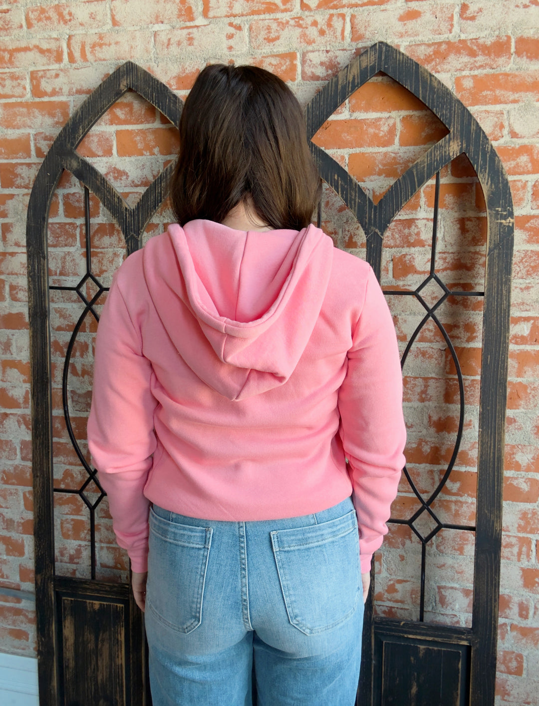 Always A Yes Fleece Zip Up-Flamingo Pink
