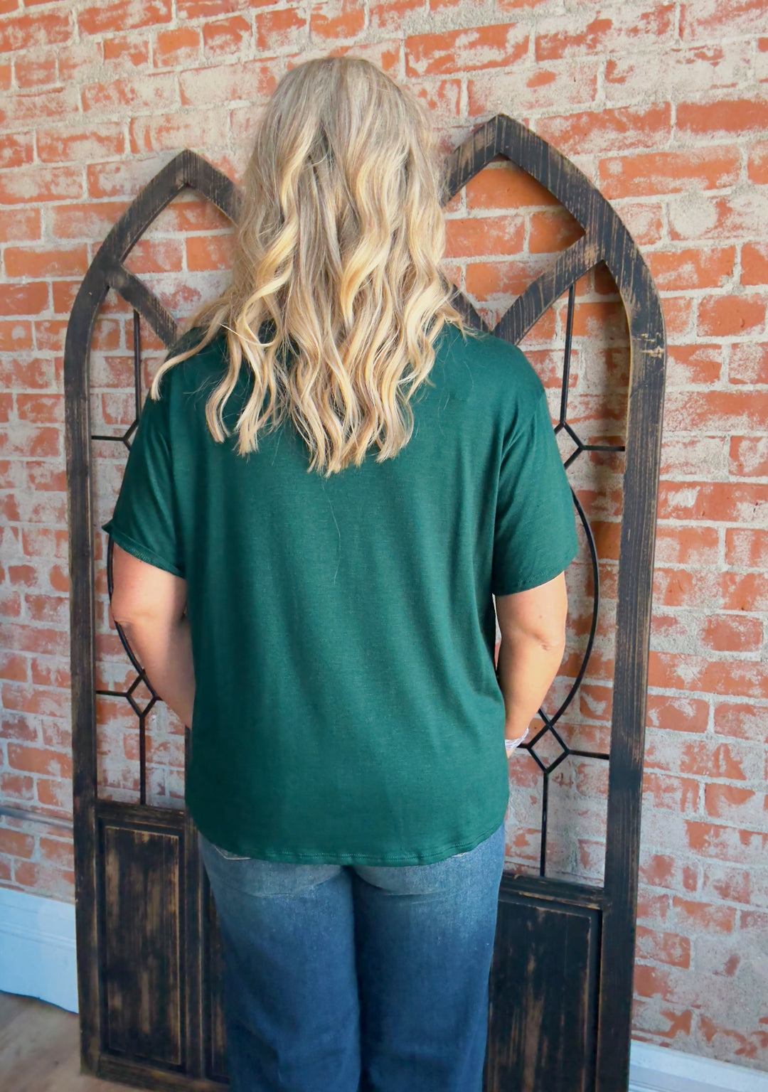 Short Lived Basic Tee-Hunter Green